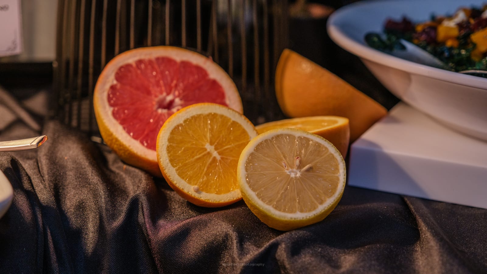 Fresh citrus garnish used in GourmetMaria dishes